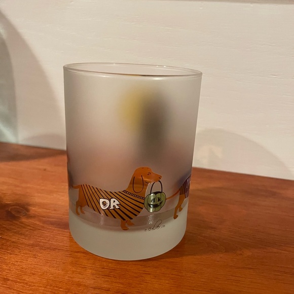 Culver Frosted Trick Or Treat Halloween Dachshund Bar Glass Tumbler - 16 Ounces - Picture 2 of 6